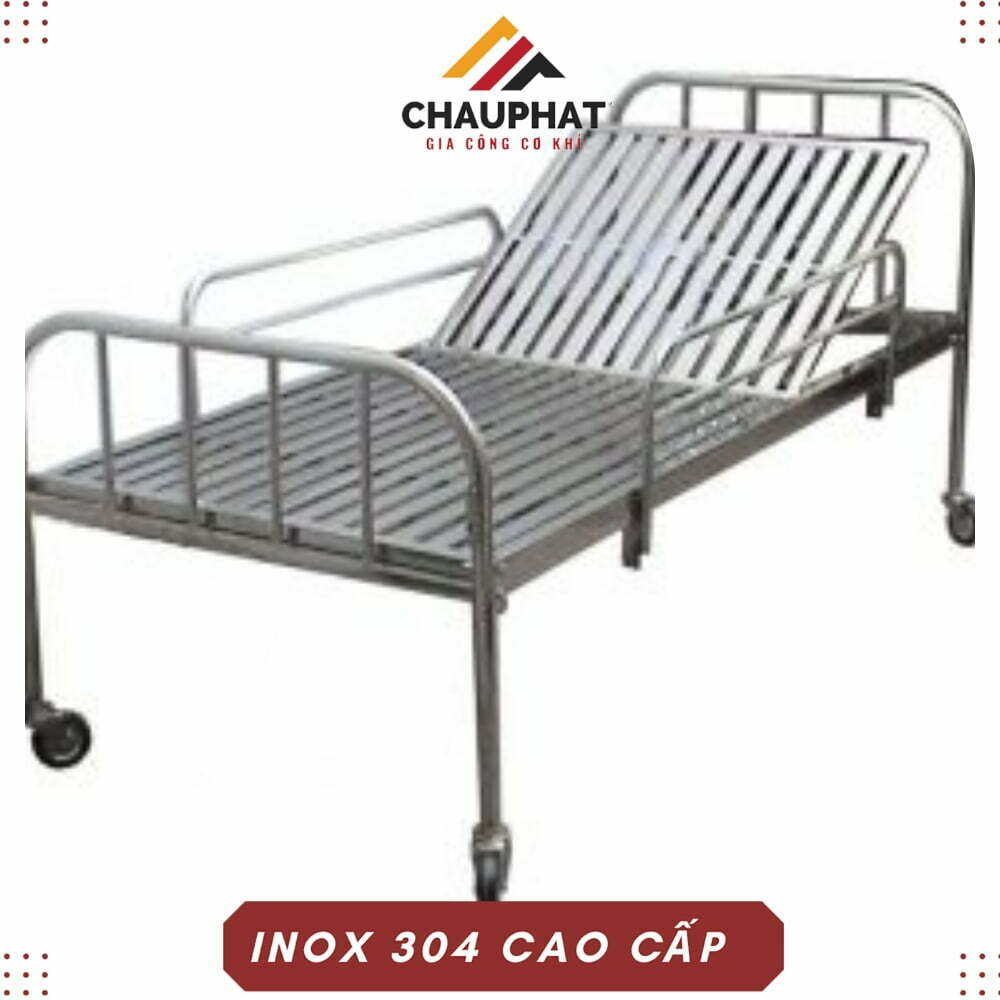 giường y tế inox 304 1 tay quay đa năng 5 giường y tế inox 304 1 tay quay đa năng