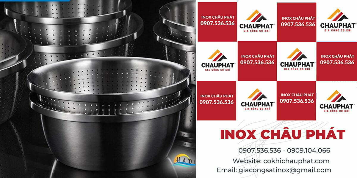 Thau inox 70cm inox 304 cao cấp - CƠ KHÍ CHÂU PHÁT CHUYÊN SẢN XUẤT ...