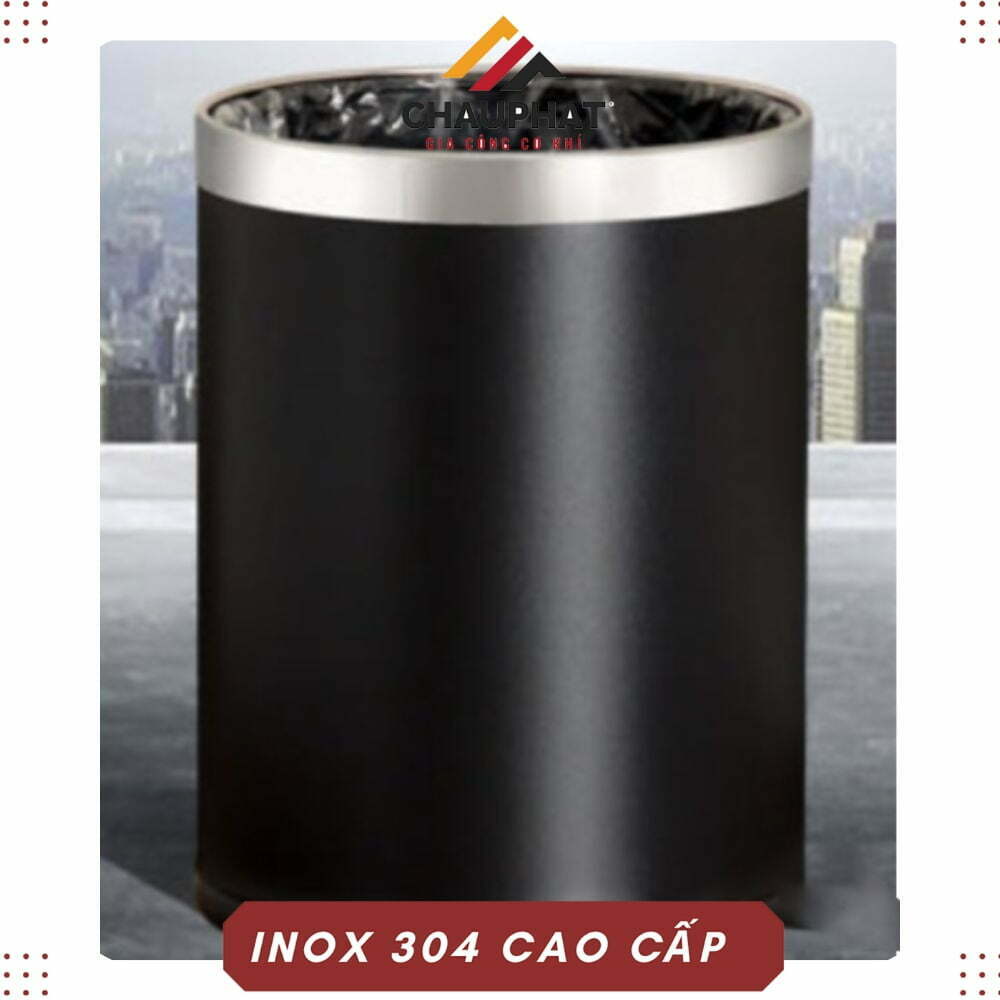 Thùng Rác Inox 2 Ngăn inox 304 cao cấp 2 Thùng Rác Inox 2 Ngăn inox 304 cao cấp